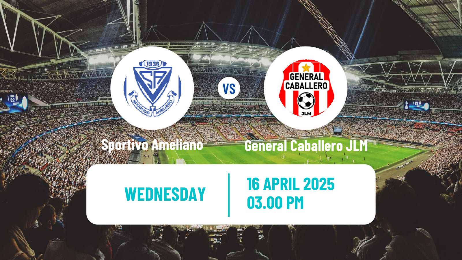 Soccer Paraguayan Primera Division Sportivo Ameliano - General Caballero JLM