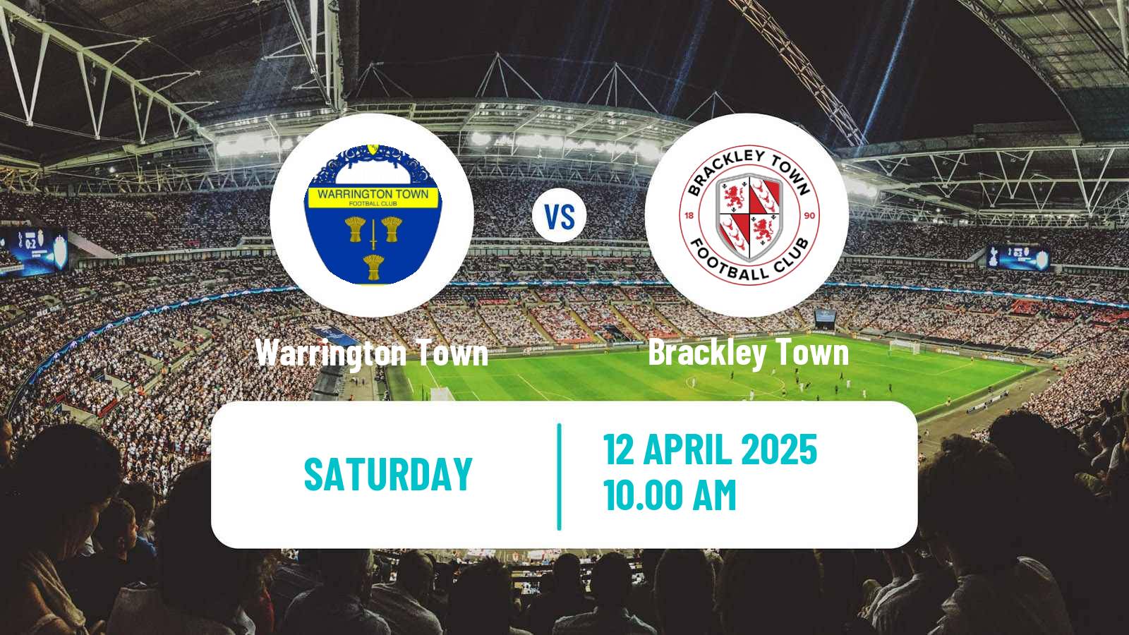 Soccer English National League North Warrington Town - Brackley Town
