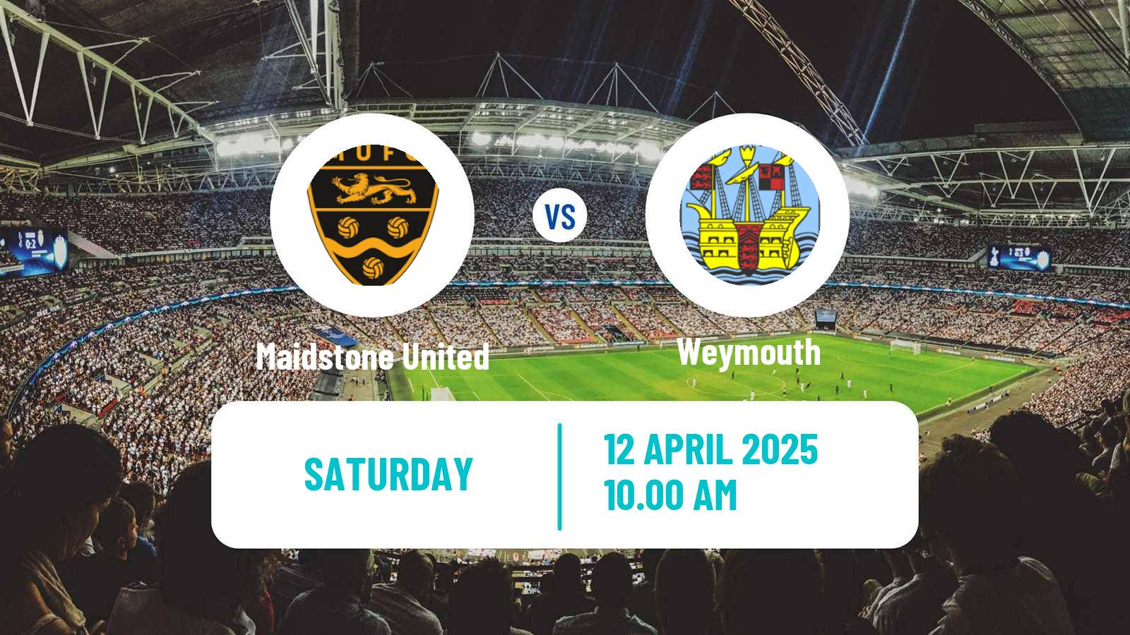 Soccer English National League South Maidstone United - Weymouth