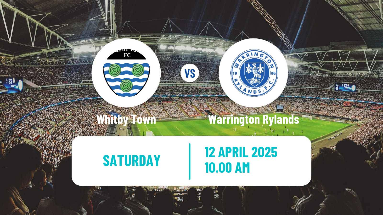 Soccer English NPL Premier Division Whitby Town - Warrington Rylands