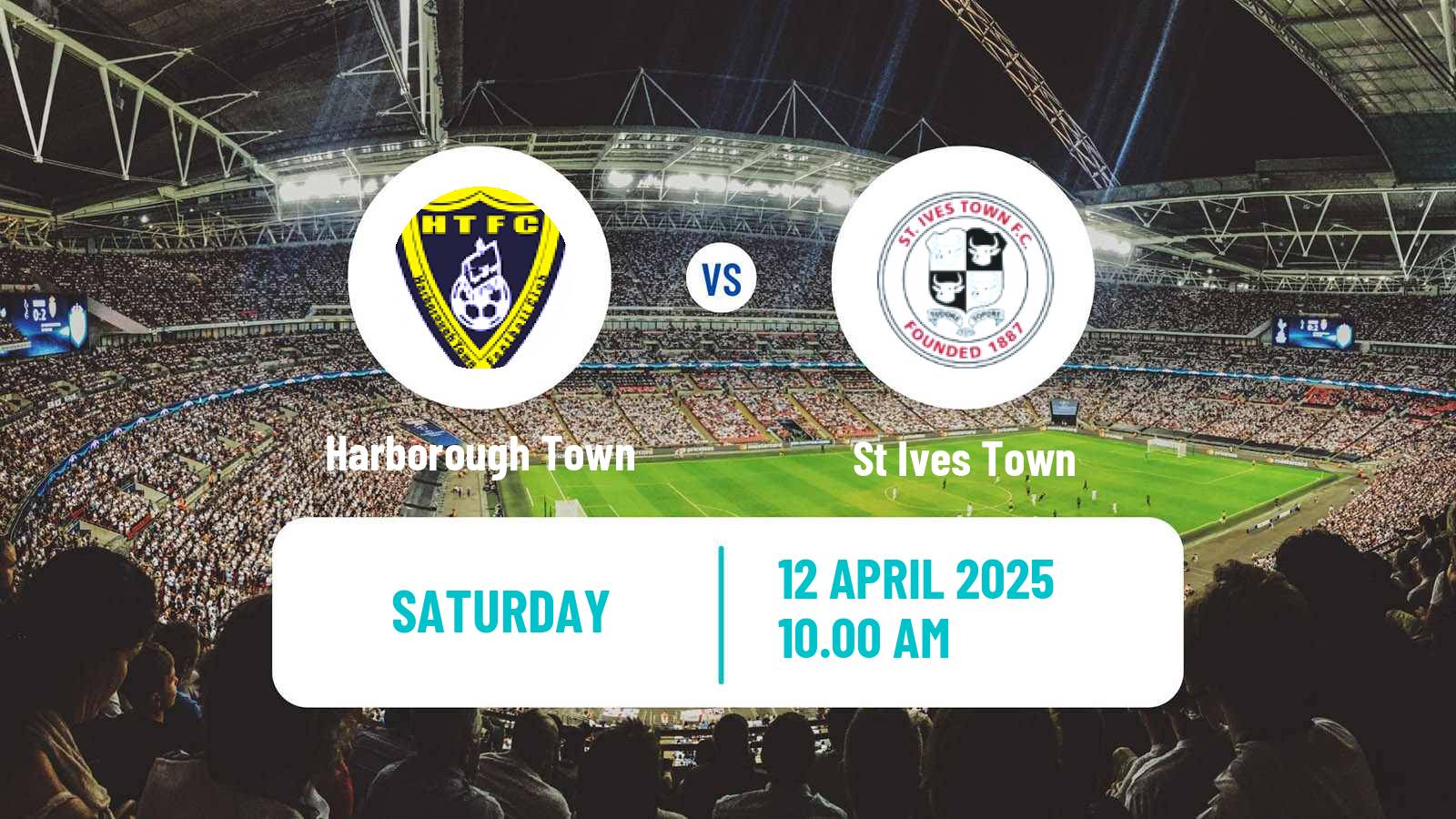 Soccer English Southern League Central Division Harborough Town - St Ives Town