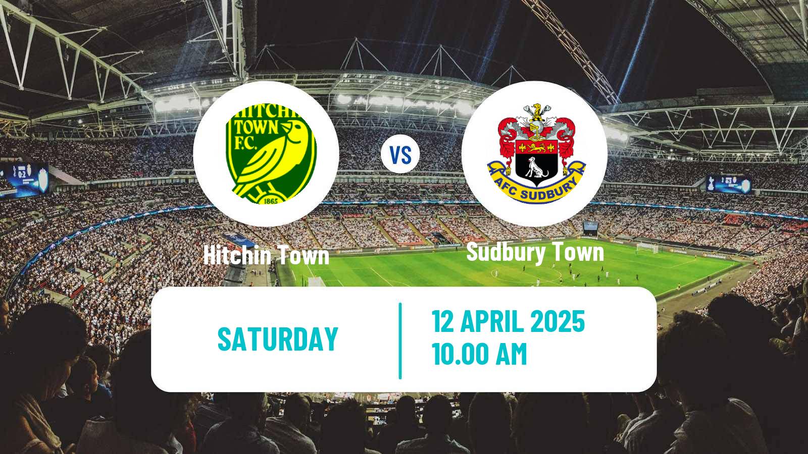 Soccer English Southern League Central Division Hitchin Town - Sudbury Town