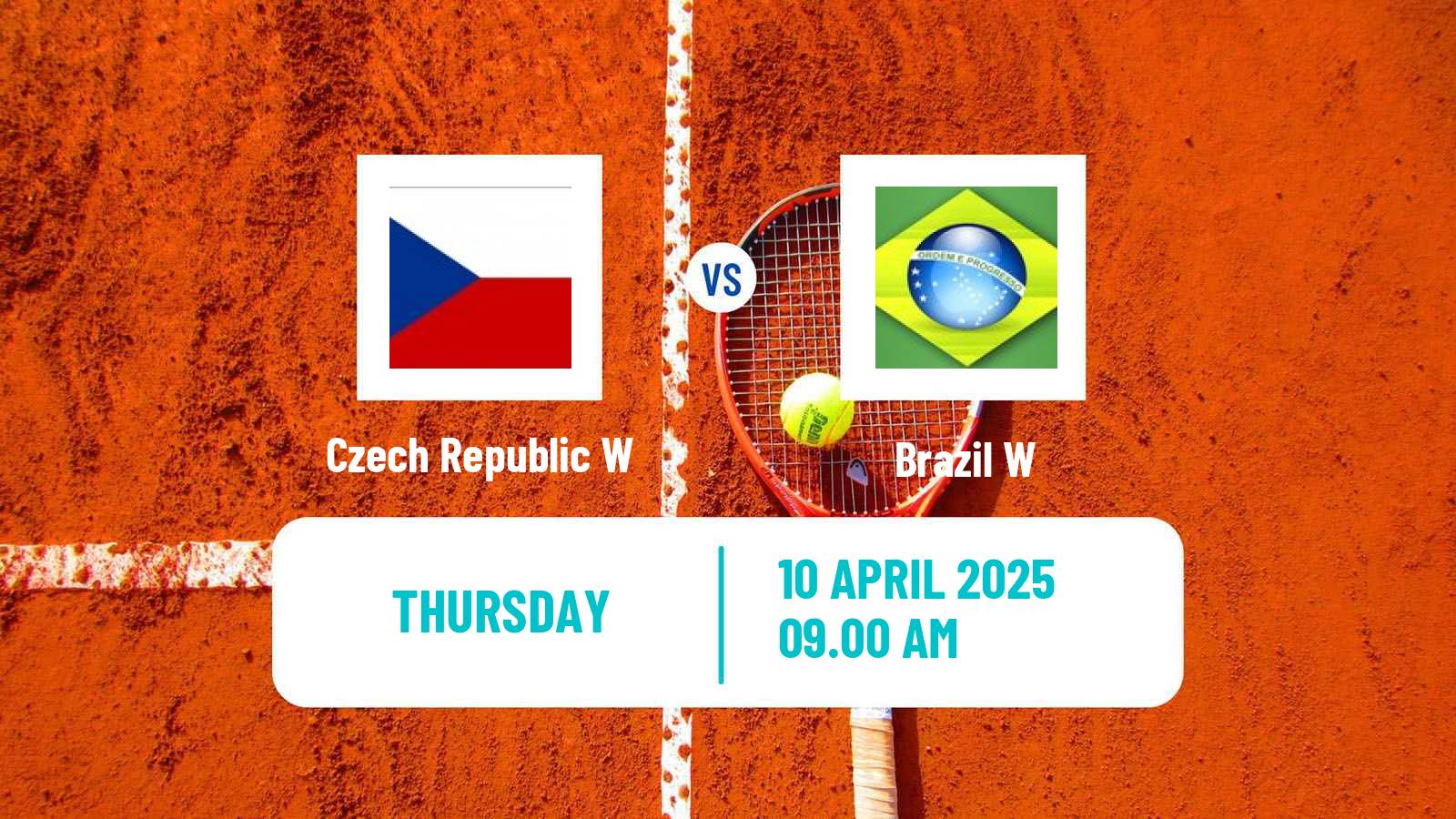 Tennis WTA Billie Jean King Cup World Group Teams Czech Republic W - Brazil W