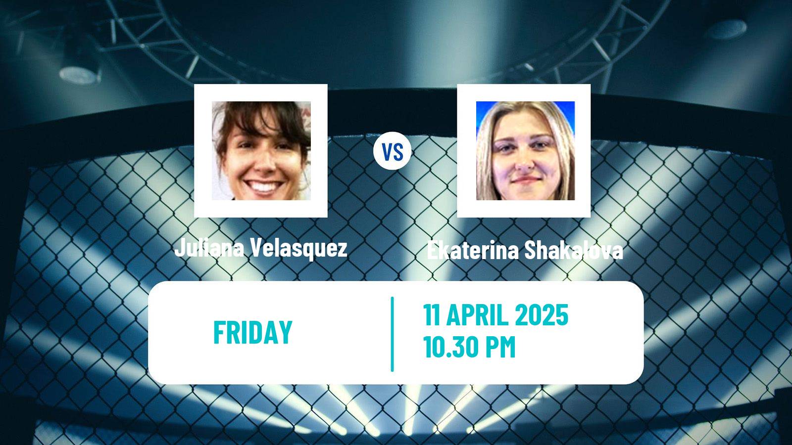 MMA Flyweight Pfl Tournament Women Juliana Velasquez - Ekaterina Shakalova