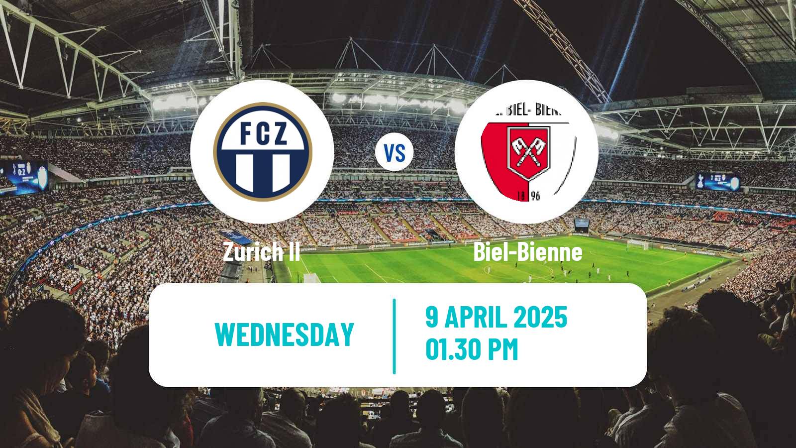 Soccer Swiss Promotion League Zurich II - Biel-Bienne