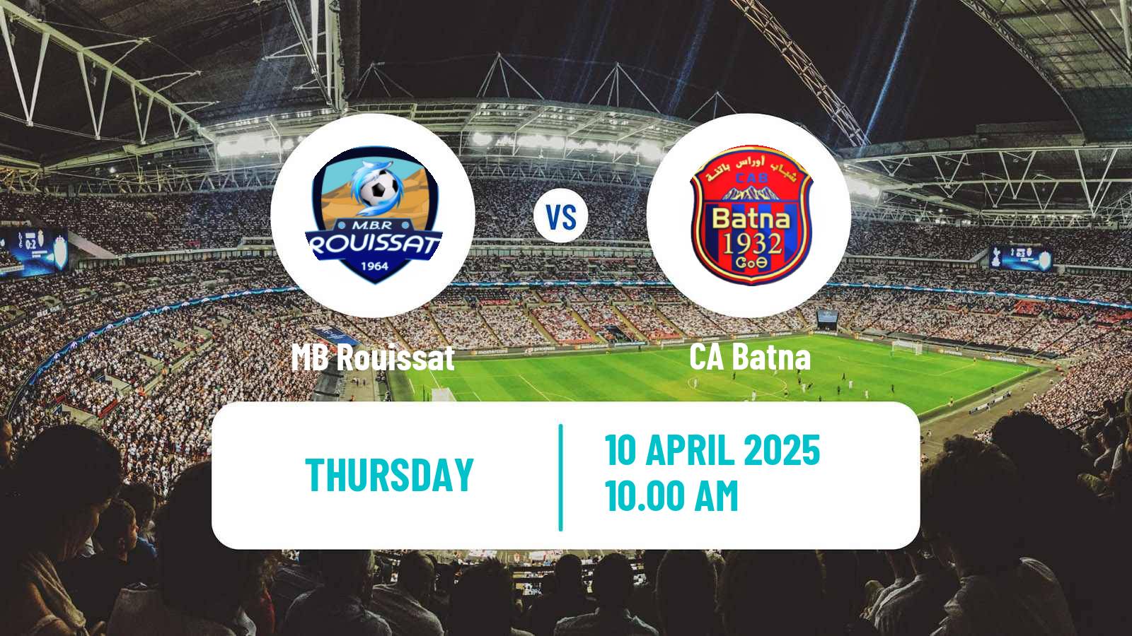 Soccer Algerian Ligue 2 Rouissat - CA Batna