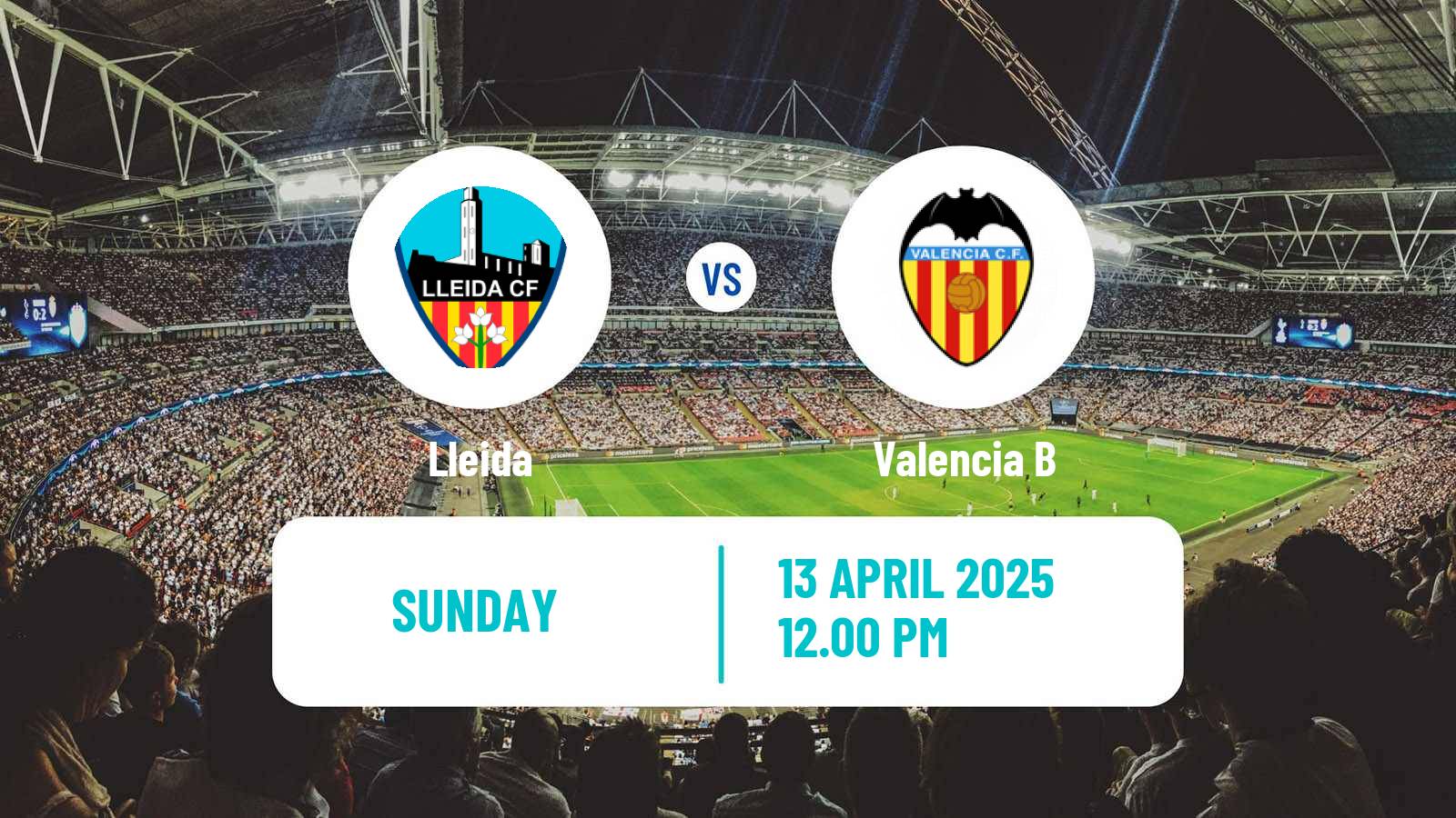 Soccer Spanish Segunda RFEF - Group 3 Lleida - Valencia B