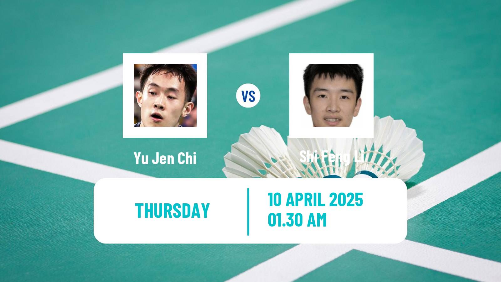 Badminton BWF Asia Championships Men Yu Jen Chi - Shi Feng Li