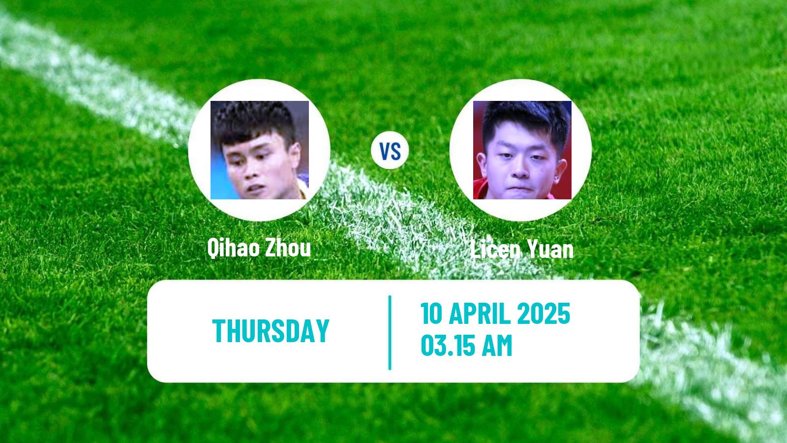 Table tennis Wtt Contender Taiyuan Men Qihao Zhou - Licen Yuan