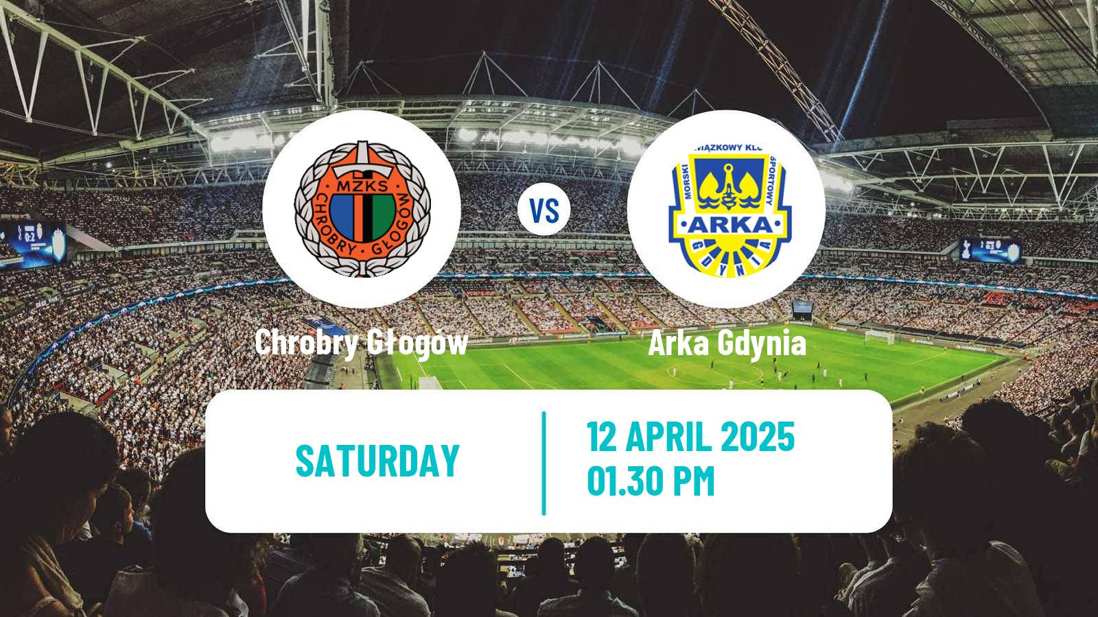 Soccer Polish Division 1 Chrobry Głogów - Arka Gdynia