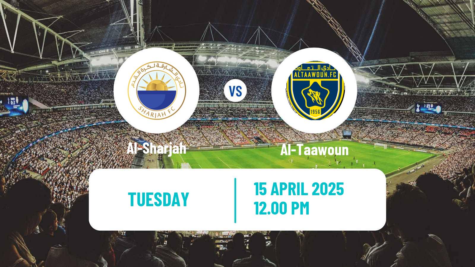 Soccer AFC Champions League 2 Al-Sharjah - Al-Taawoun