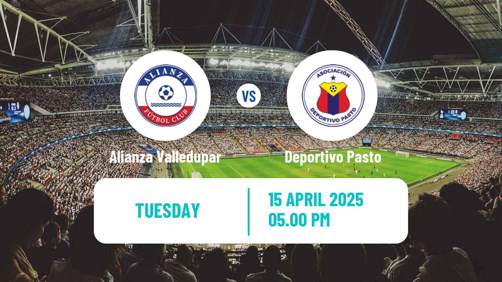 Soccer Colombian Primera A Alianza Valledupar - Deportivo Pasto