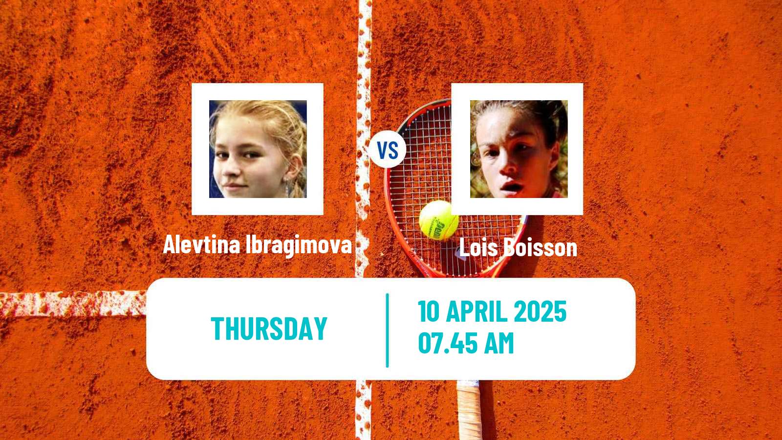 Tennis ITF W75 Bellinzona Women Alevtina Ibragimova - Lois Boisson