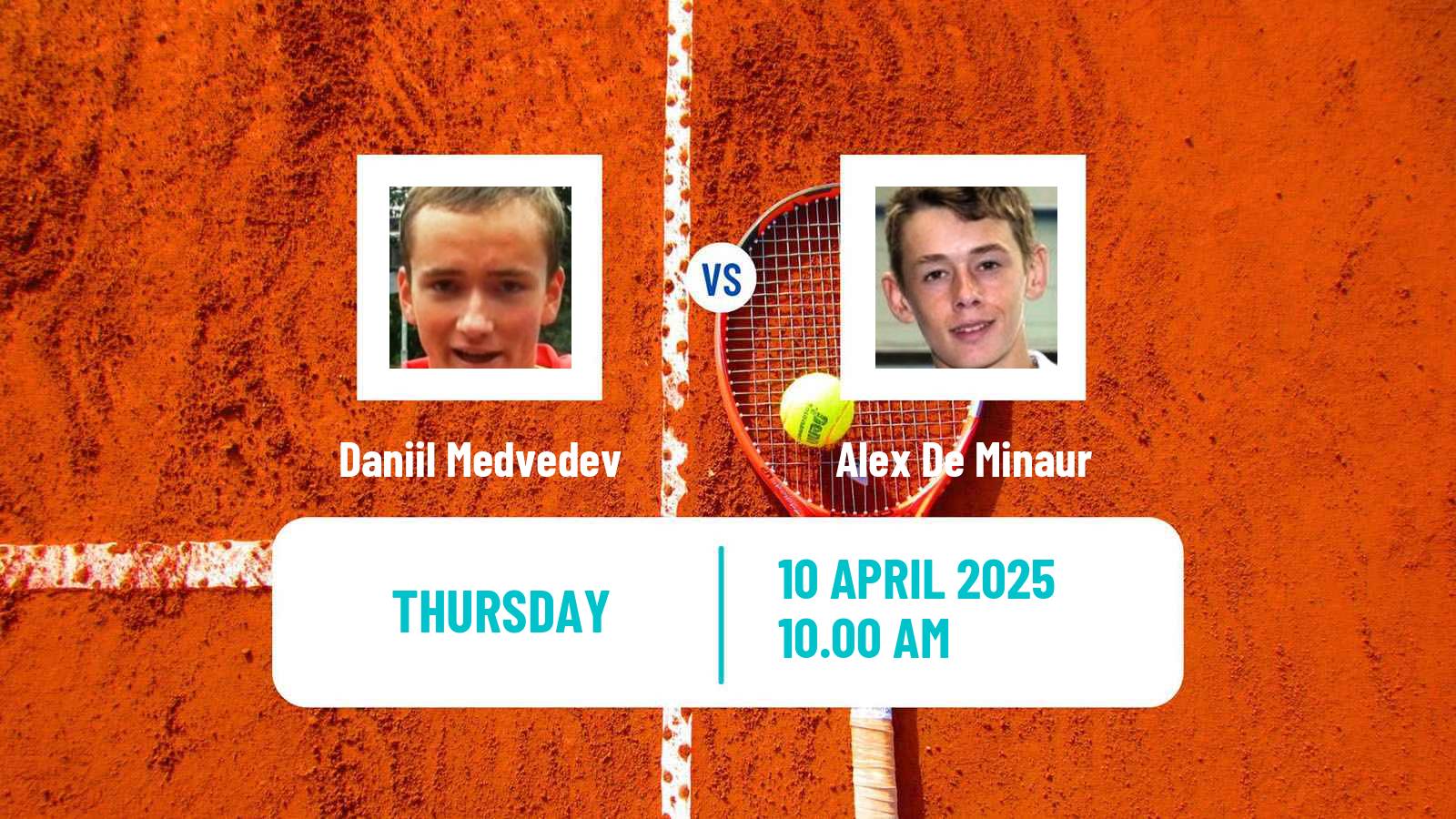 Tennis ATP Monte Carlo Daniil Medvedev - Alex De Minaur
