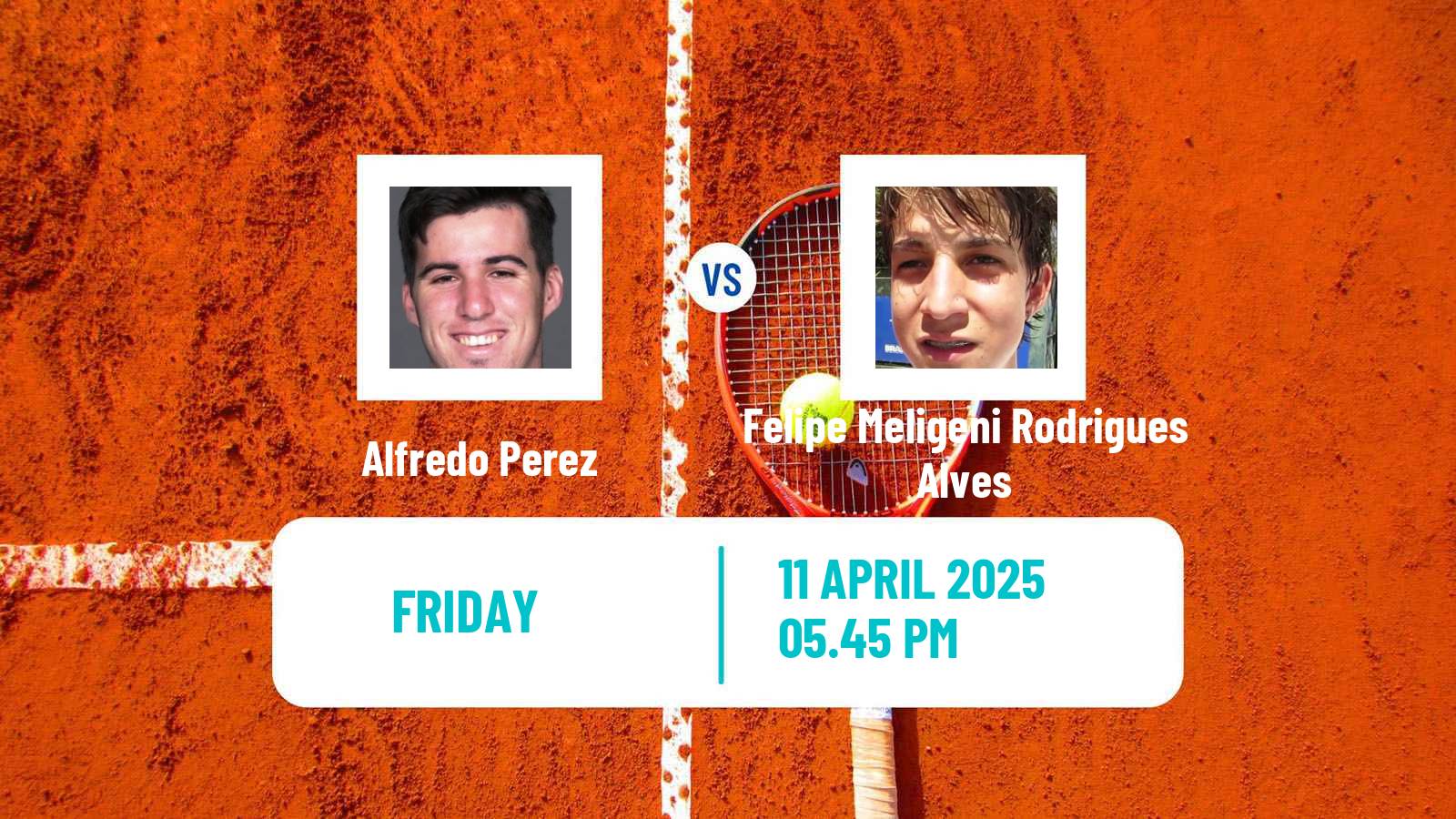 Tennis Mexico City Challenger Men Alfredo Perez - Felipe Meligeni Rodrigues Alves