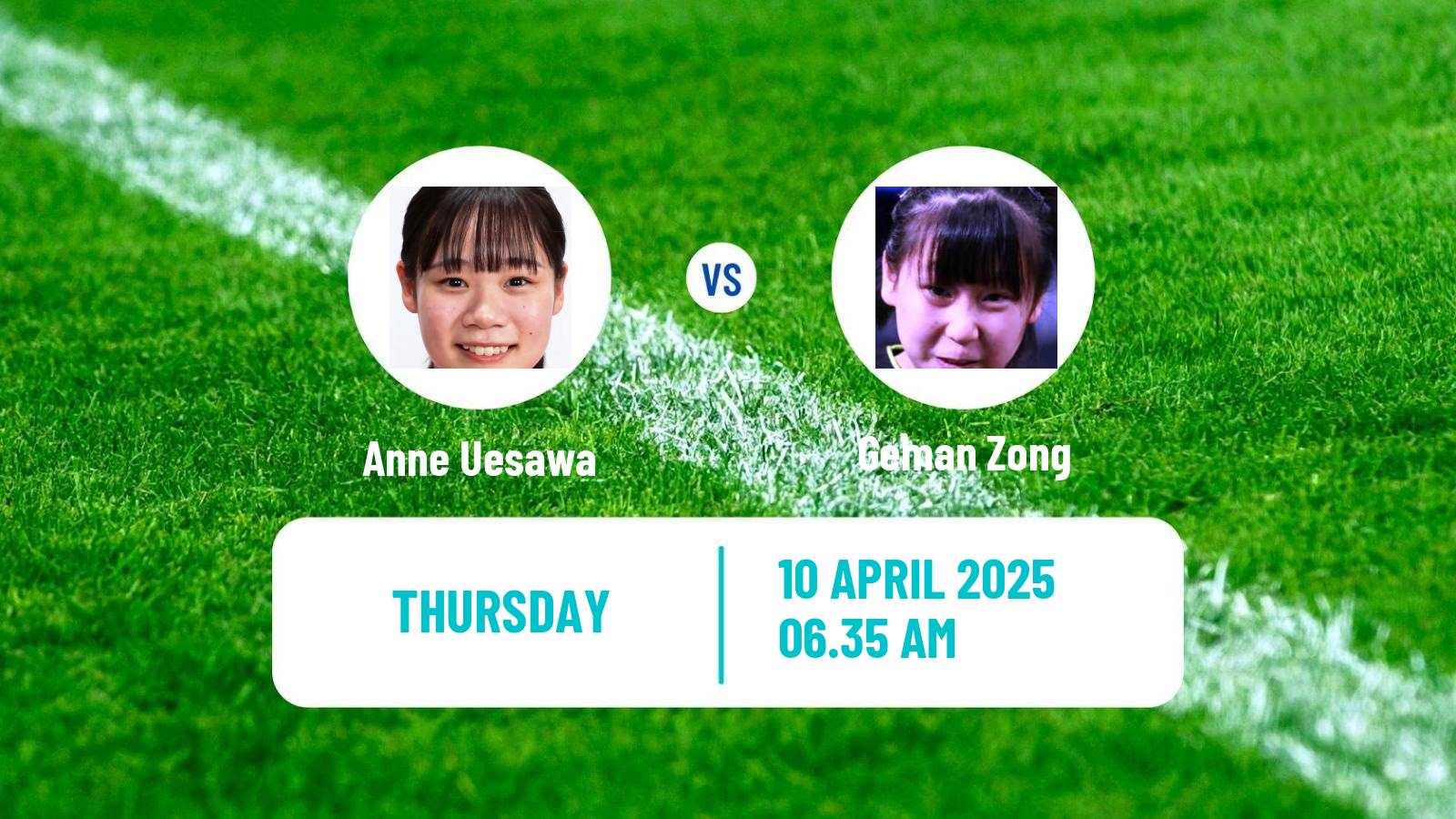 Table tennis Wtt Contender Taiyuan Women Anne Uesawa - Geman Zong