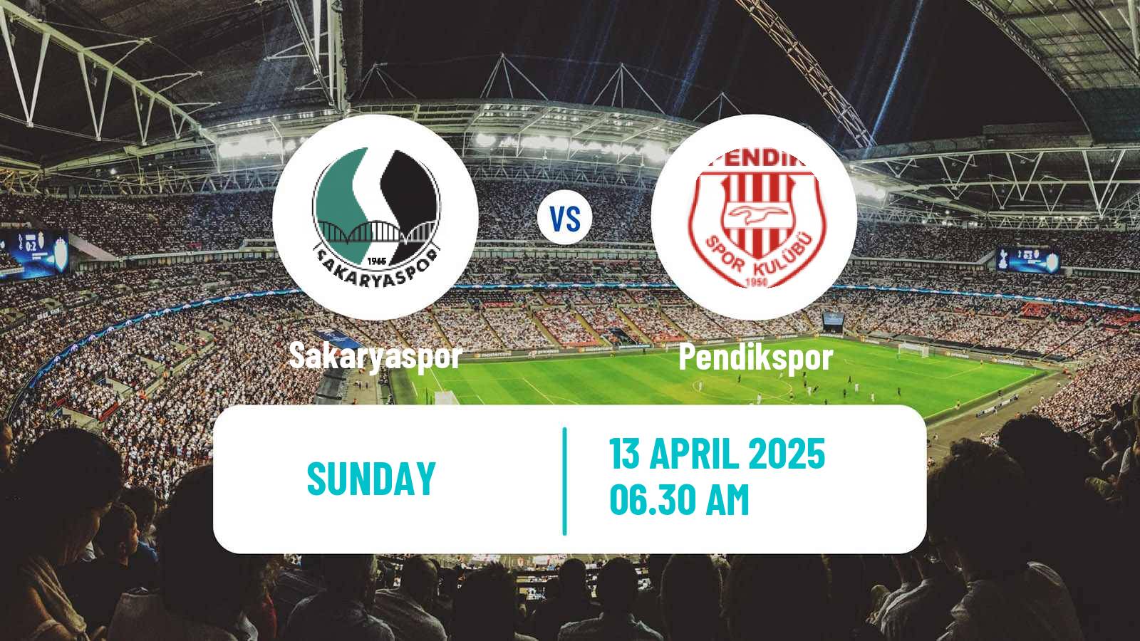 Soccer Turkish First League Sakaryaspor - Pendikspor
