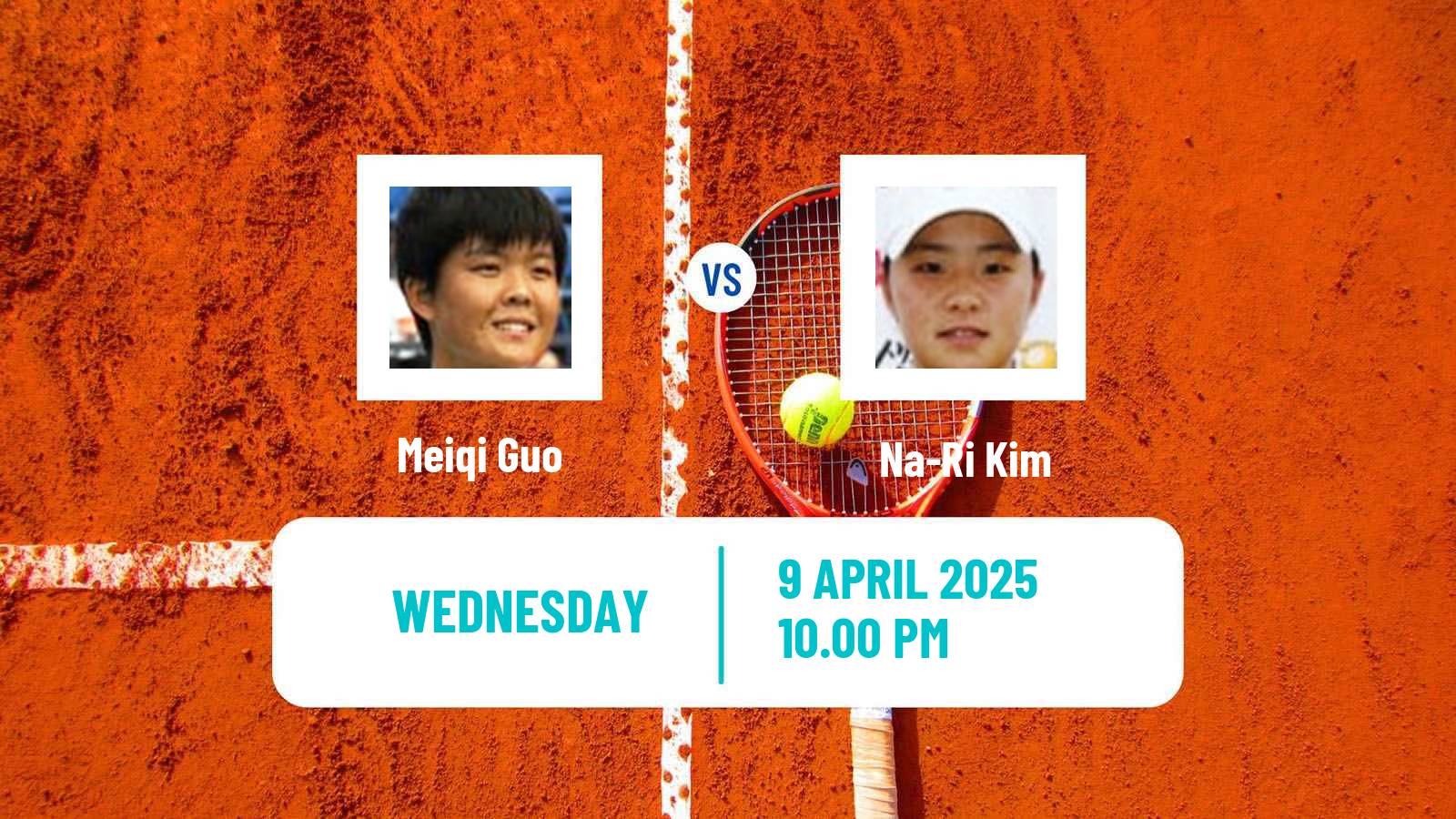Tennis ITF W15 Wuning Women Meiqi Guo - Na-Ri Kim