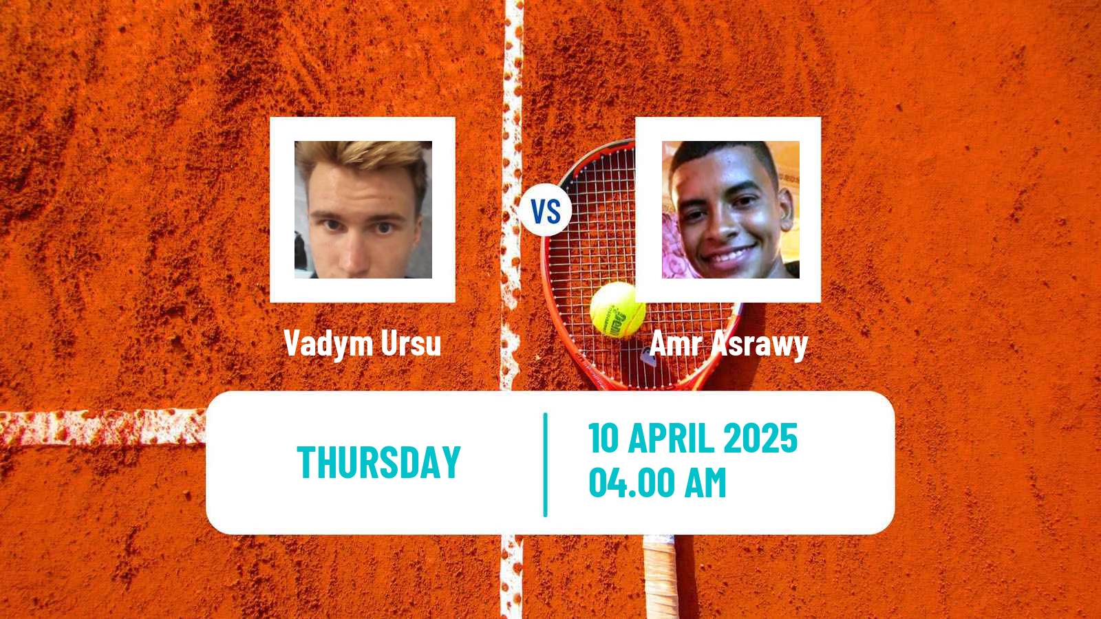 Tennis ITF M15 Sharm Elsheikh 11 Men Vadym Ursu - Amr Asrawy