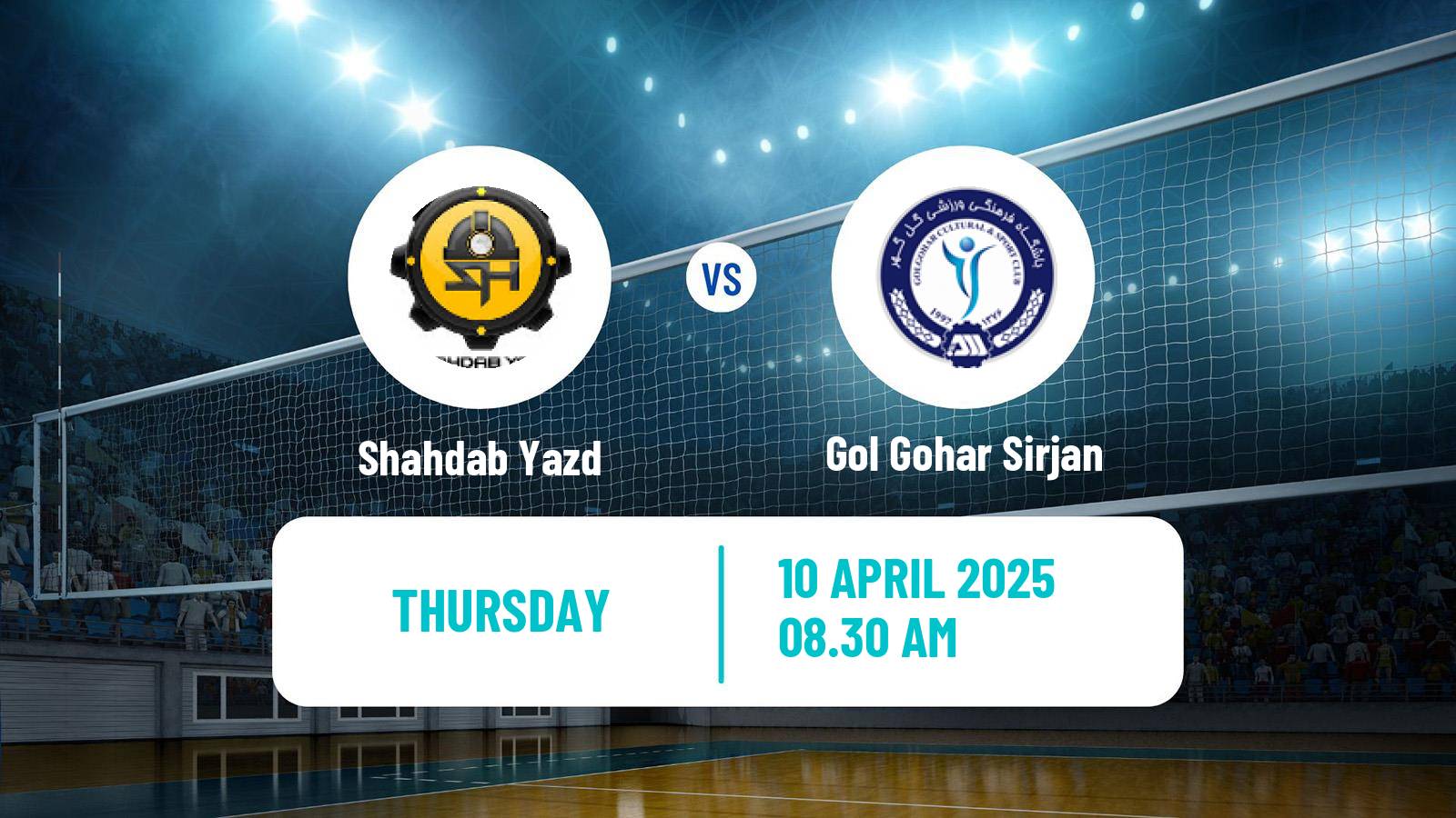 Volleyball Iran Super League Volleyball Shahdab Yazd - Gol Gohar Sirjan