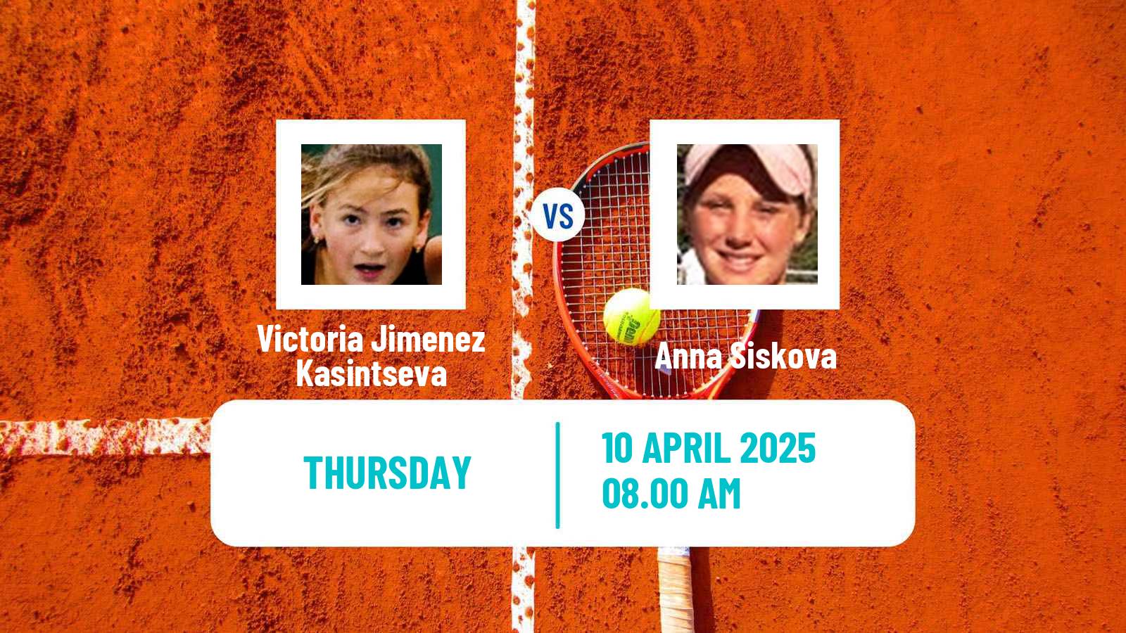 Tennis ITF W100 Zaragoza Women Victoria Jimenez Kasintseva - Anna Siskova