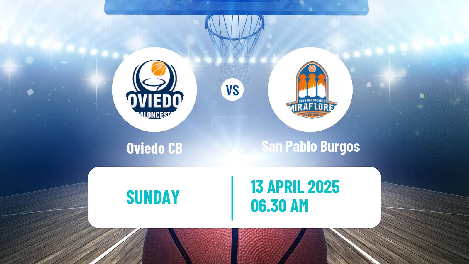 Basketball Spanish LEB Oro Oviedo - San Pablo Burgos