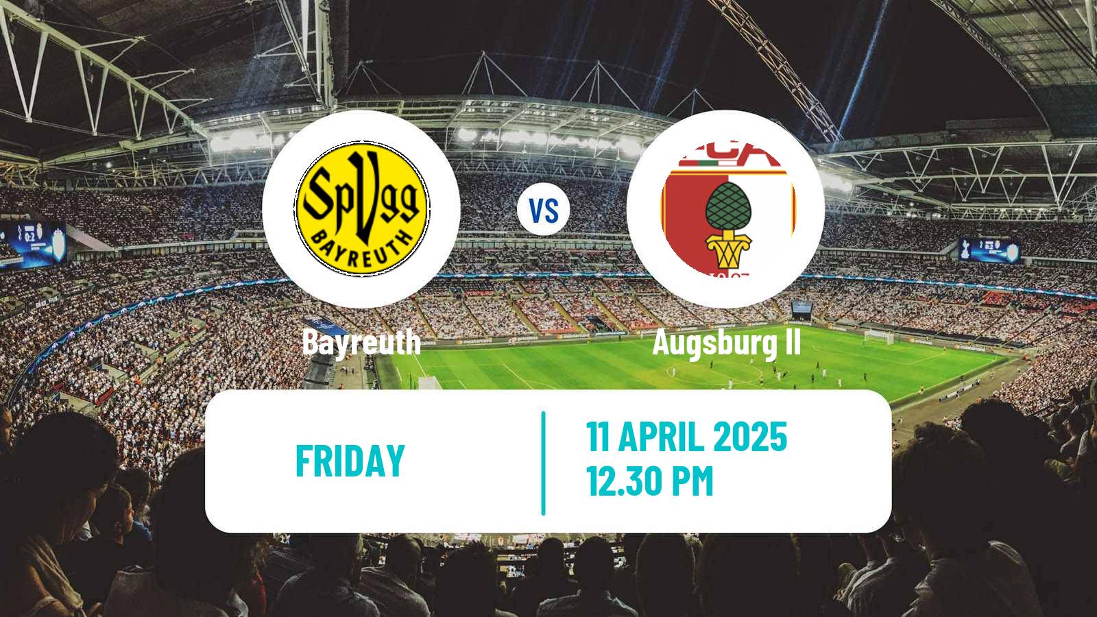 Soccer German Regionalliga Bayern Bayreuth - Augsburg II
