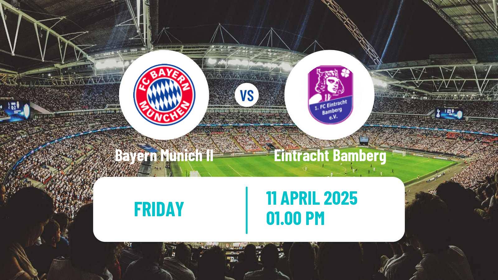 Soccer German Regionalliga Bayern Bayern Munich II - Eintracht Bamberg
