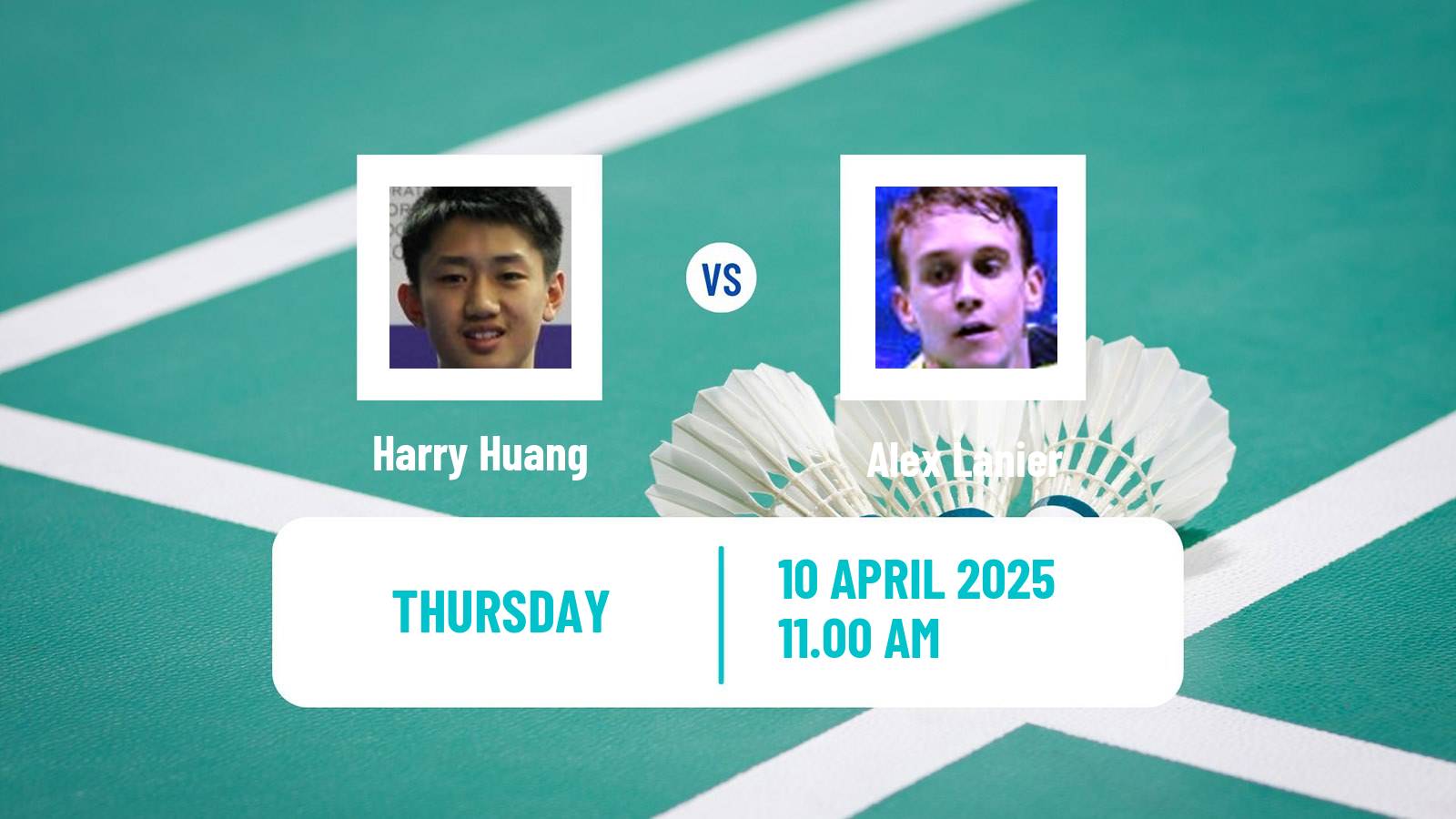 Badminton BWF European Championship Men Harry Huang - Alex Lanier