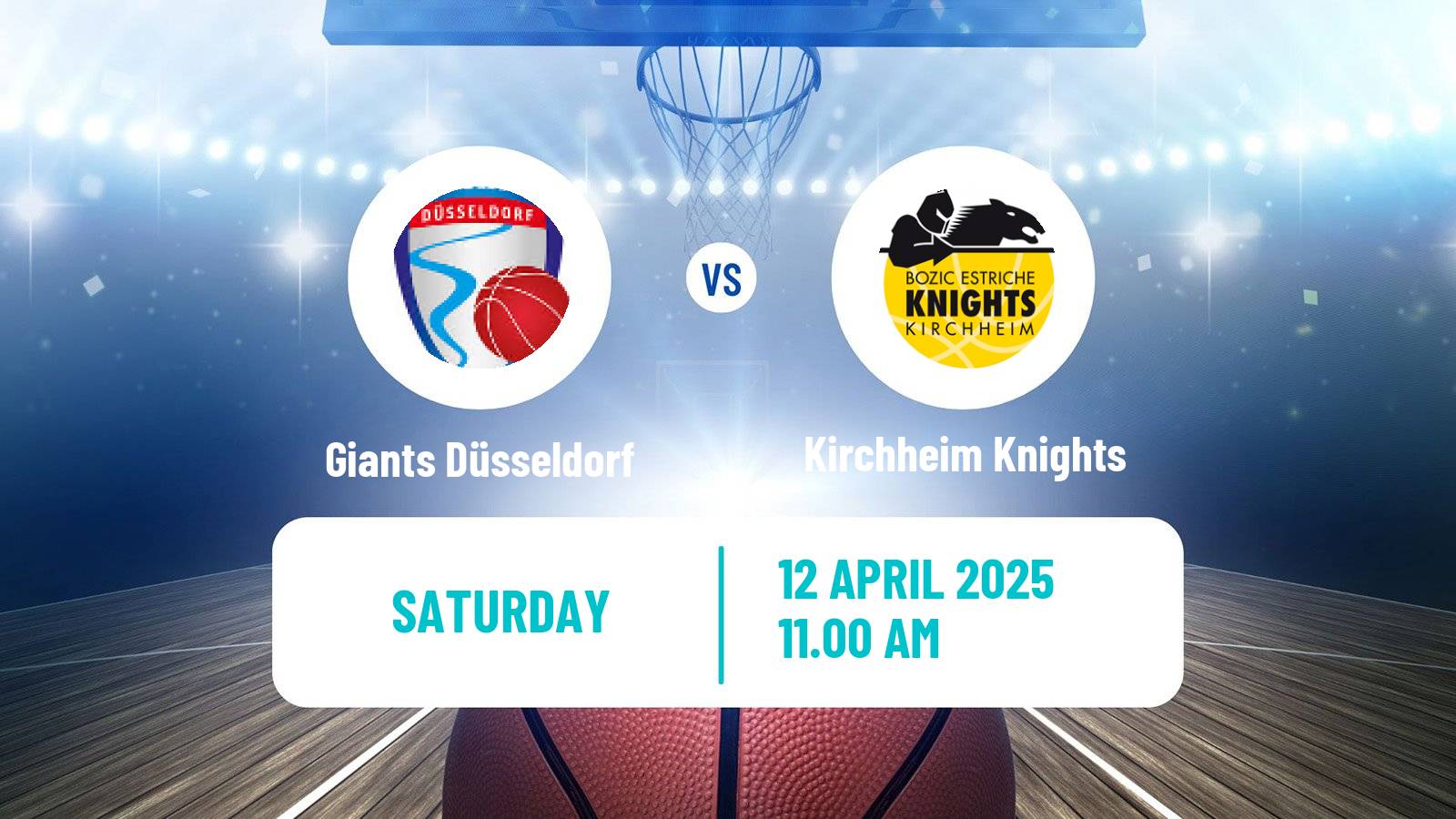 Basketball German Pro A Basketball Giants Düsseldorf - Kirchheim Knights