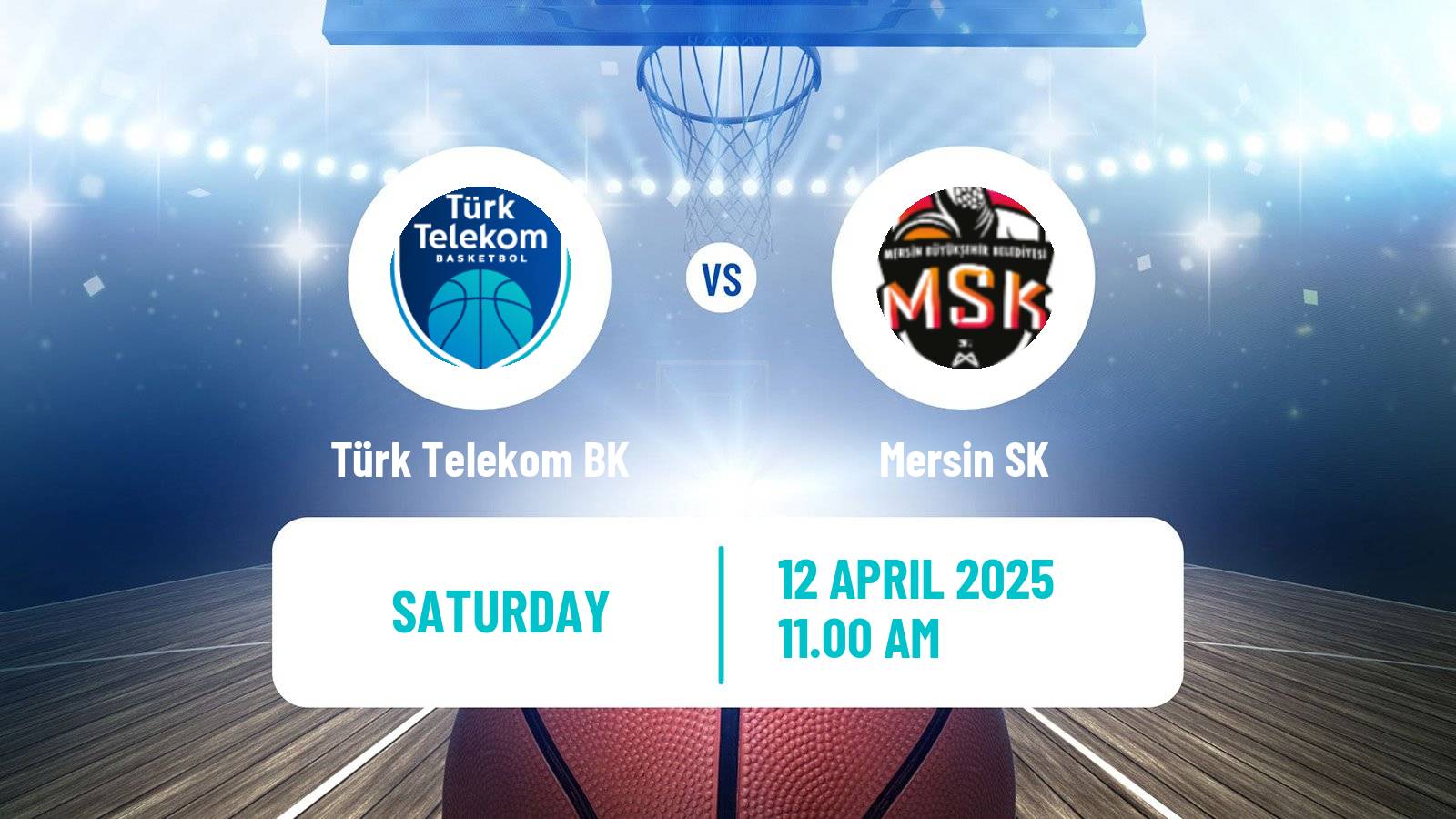Basketball Turkish Basketball Super Ligi Türk Telekom BK - Mersin SK