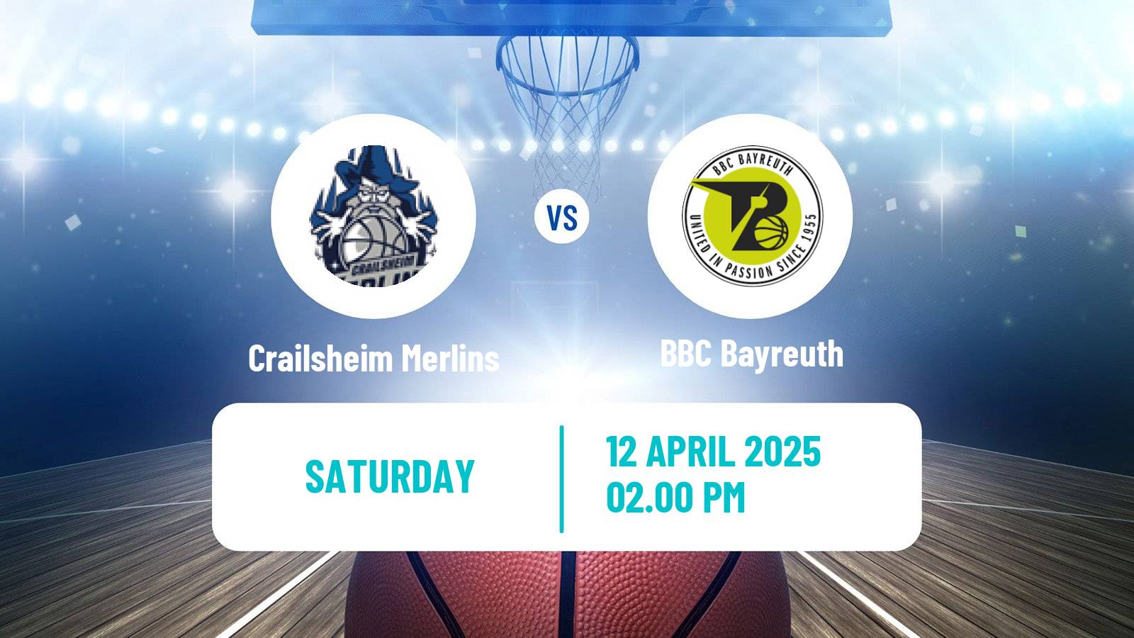 Basketball German Pro A Basketball Crailsheim Merlins - BBC Bayreuth