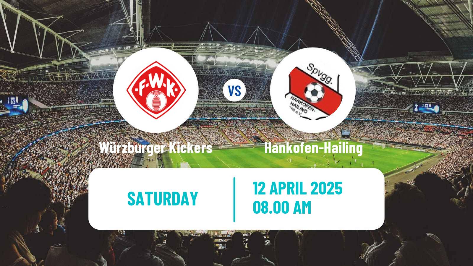 Soccer German Regionalliga Bayern Würzburger Kickers - Hankofen-Hailing