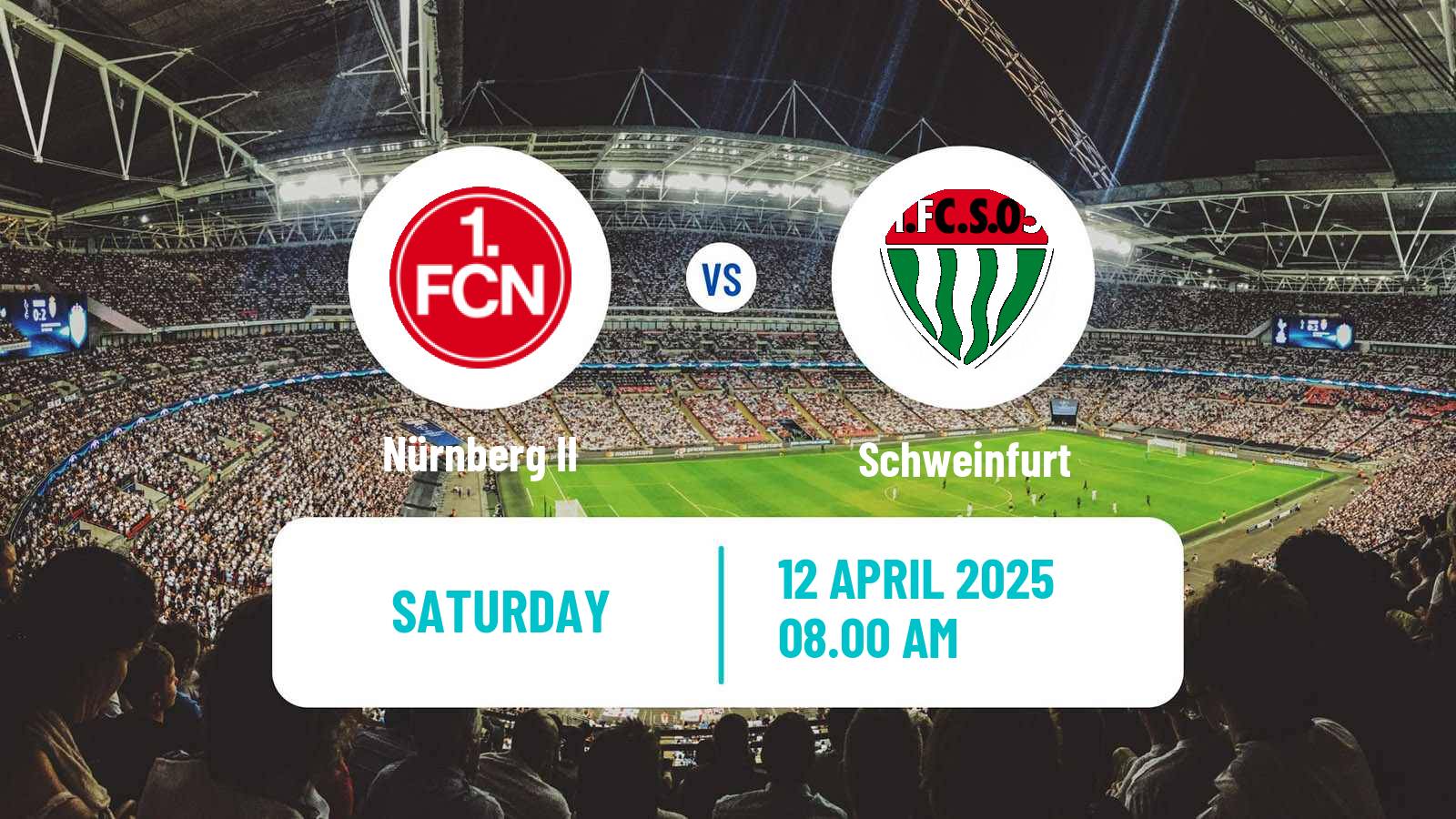 Soccer German Regionalliga Bayern Nürnberg II - Schweinfurt