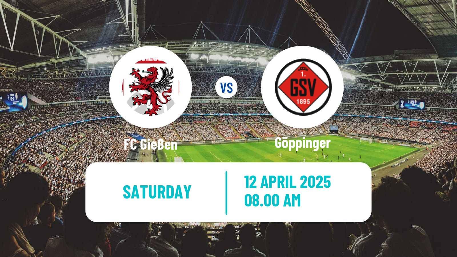 Soccer German Regionalliga Sudwest Gießen - Göppinger