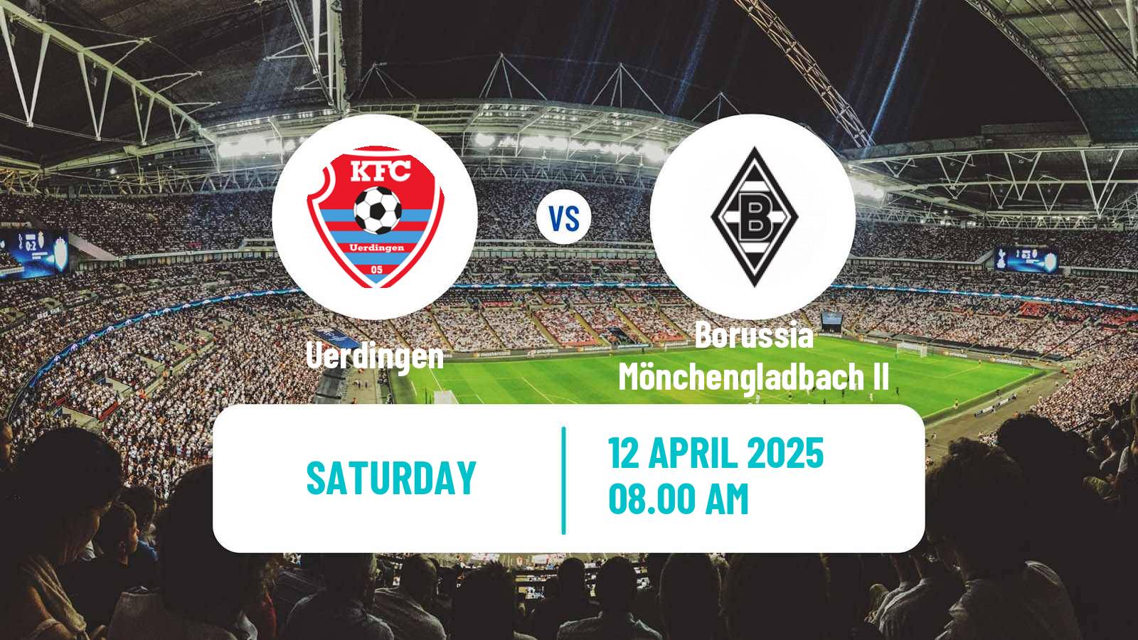 Soccer German Regionalliga West Uerdingen - Borussia Mönchengladbach II
