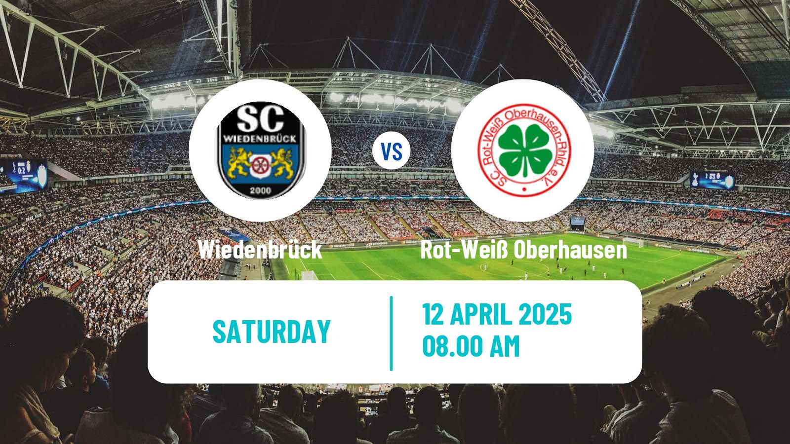 Soccer German Regionalliga West Wiedenbrück - Rot-Weiß Oberhausen