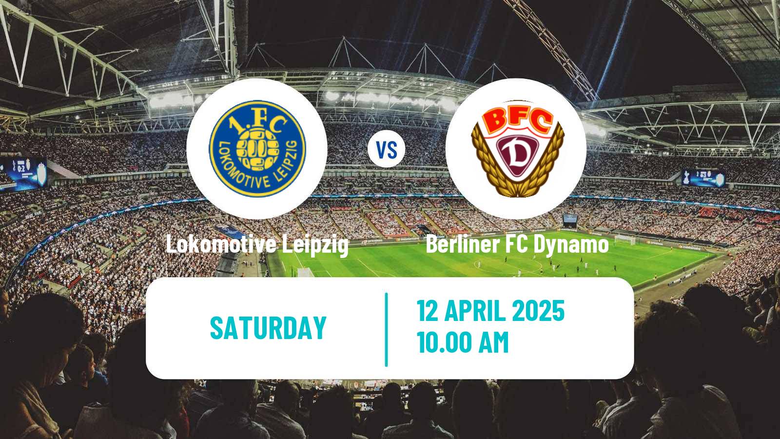 Soccer German Regionalliga Nordost Lokomotive Leipzig - Berliner FC Dynamo