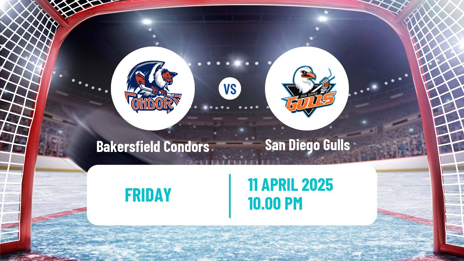Hockey AHL Bakersfield Condors - San Diego Gulls