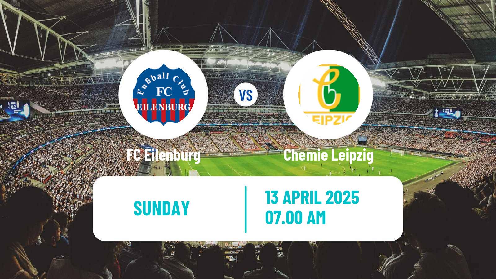Soccer German Regionalliga Nordost Eilenburg - Chemie Leipzig