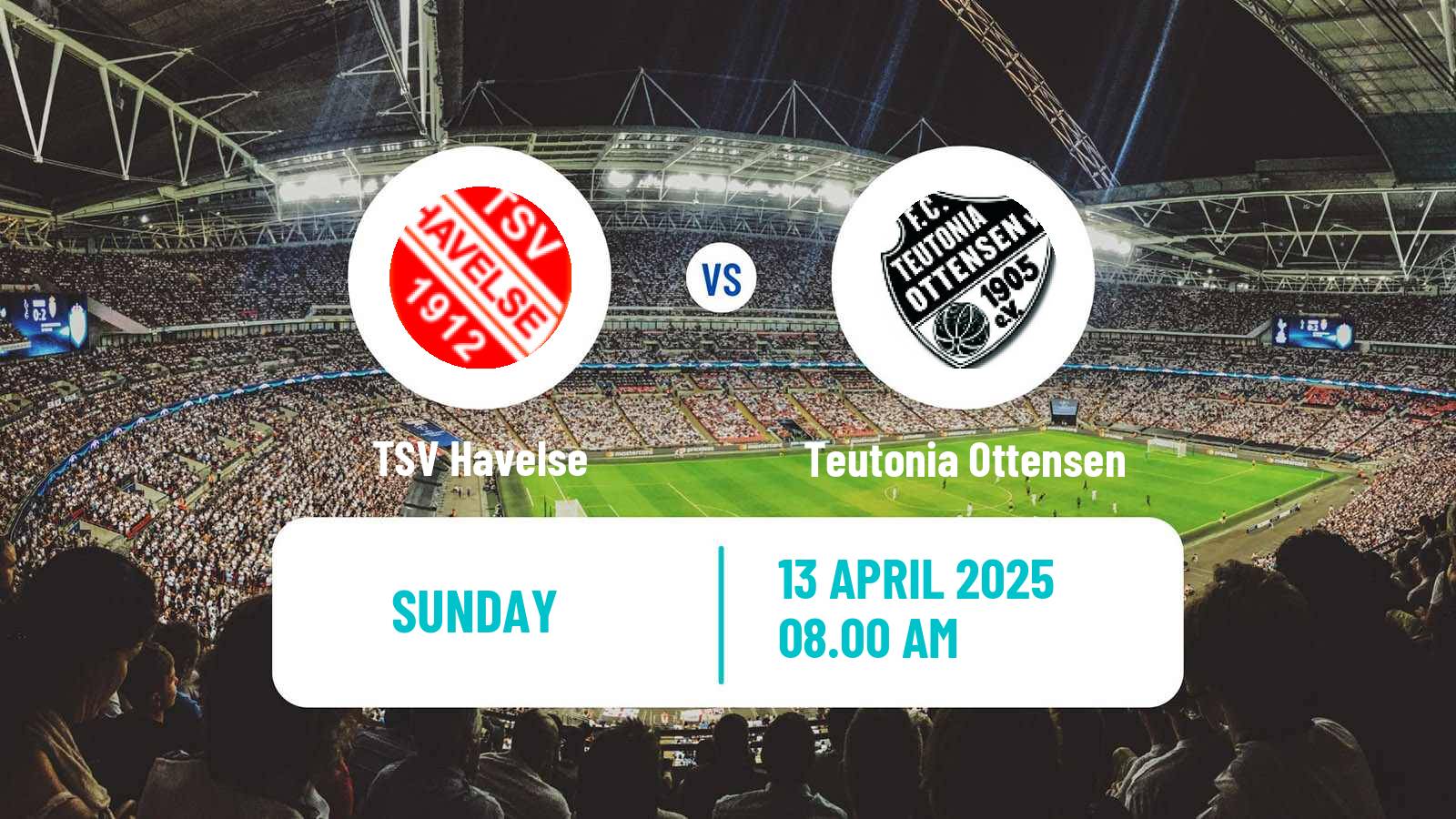 Soccer German Regionalliga North TSV Havelse - Teutonia Ottensen