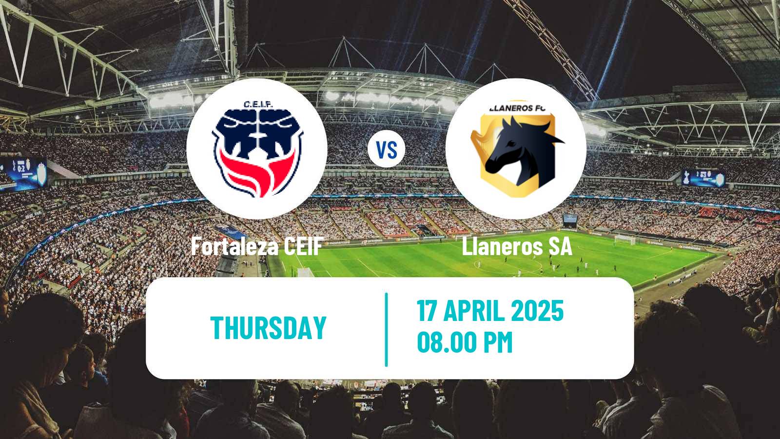 Soccer Colombian Primera A Fortaleza CEIF - Llaneros SA