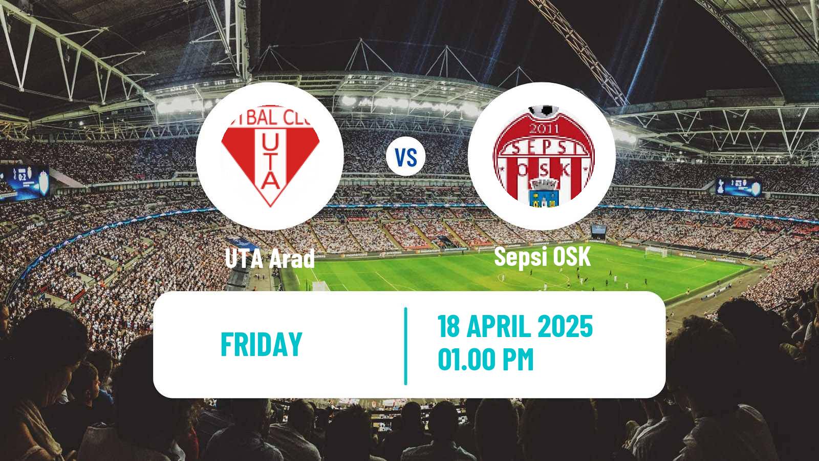 Soccer Romanian Liga 1 UTA Arad - Sepsi OSK