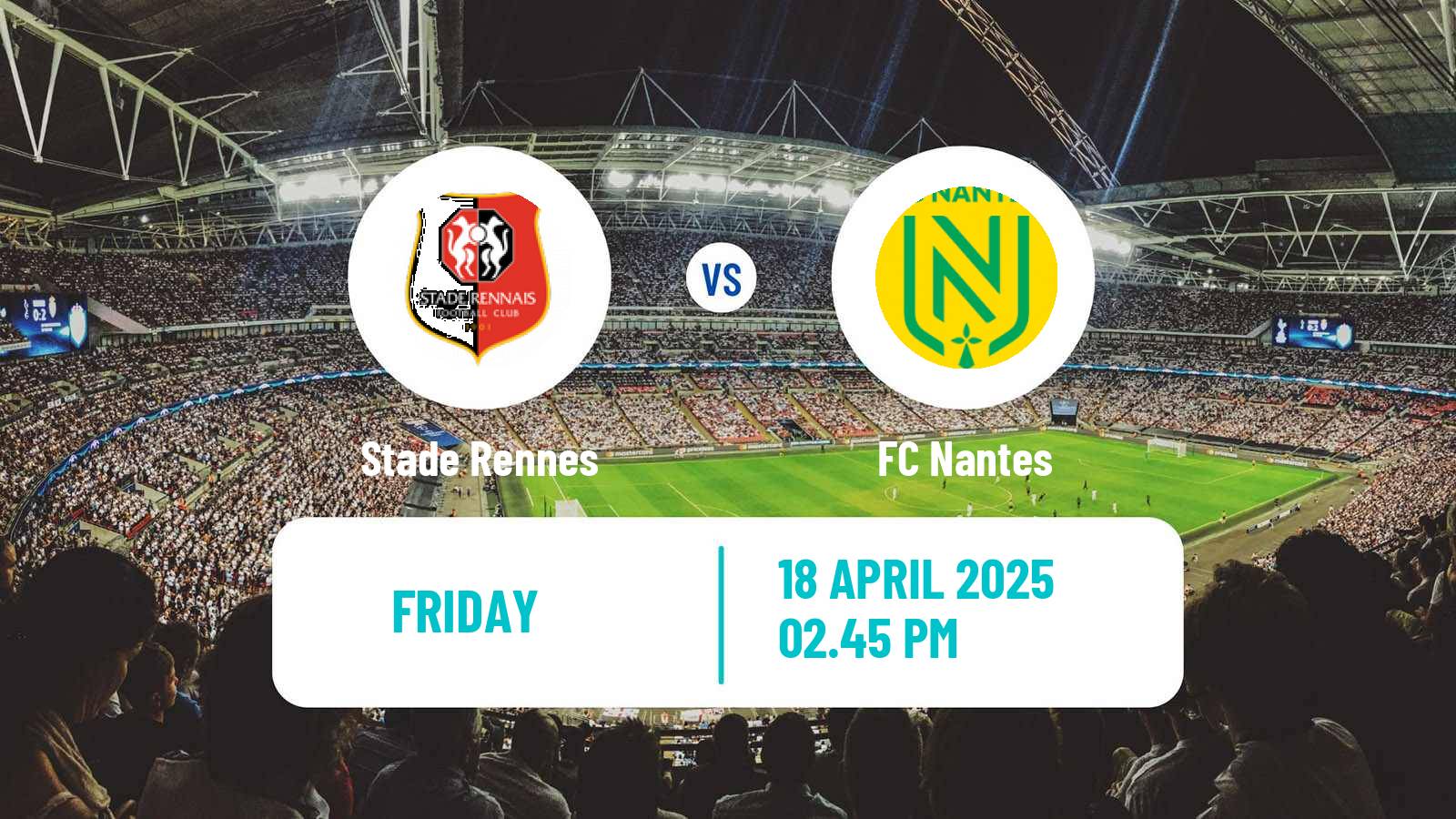 Soccer French Ligue 1 Rennes - Nantes