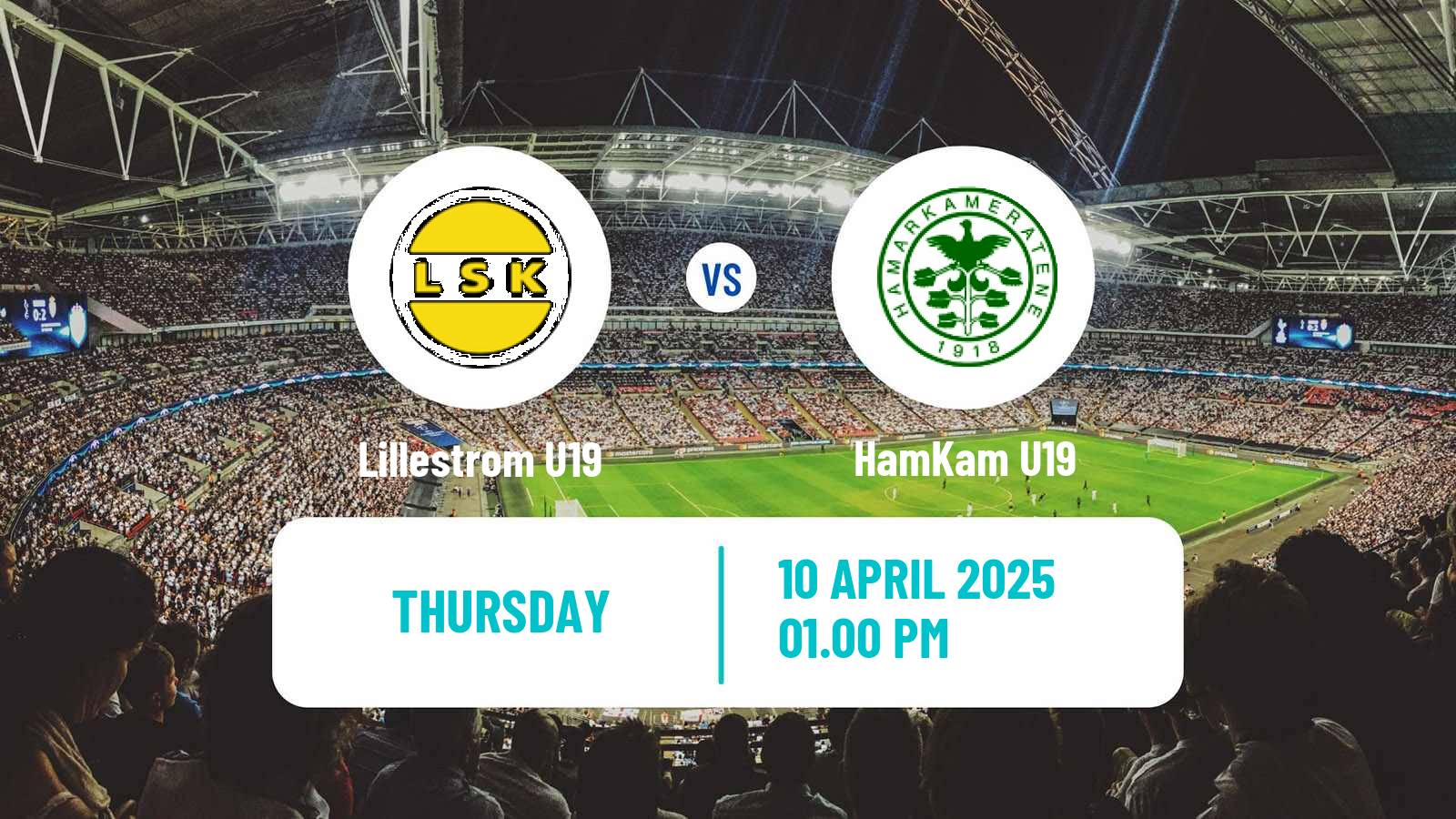 Soccer Norwegian Nasjonal U19 CL Lillestrom U19 - HamKam U19
