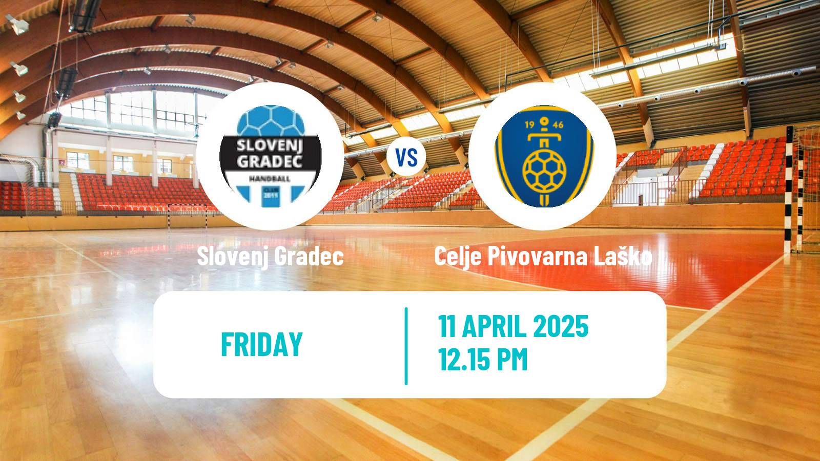 Handball Slovenian 1 NLB Liga Handball Slovenj Gradec - Celje Pivovarna Laško