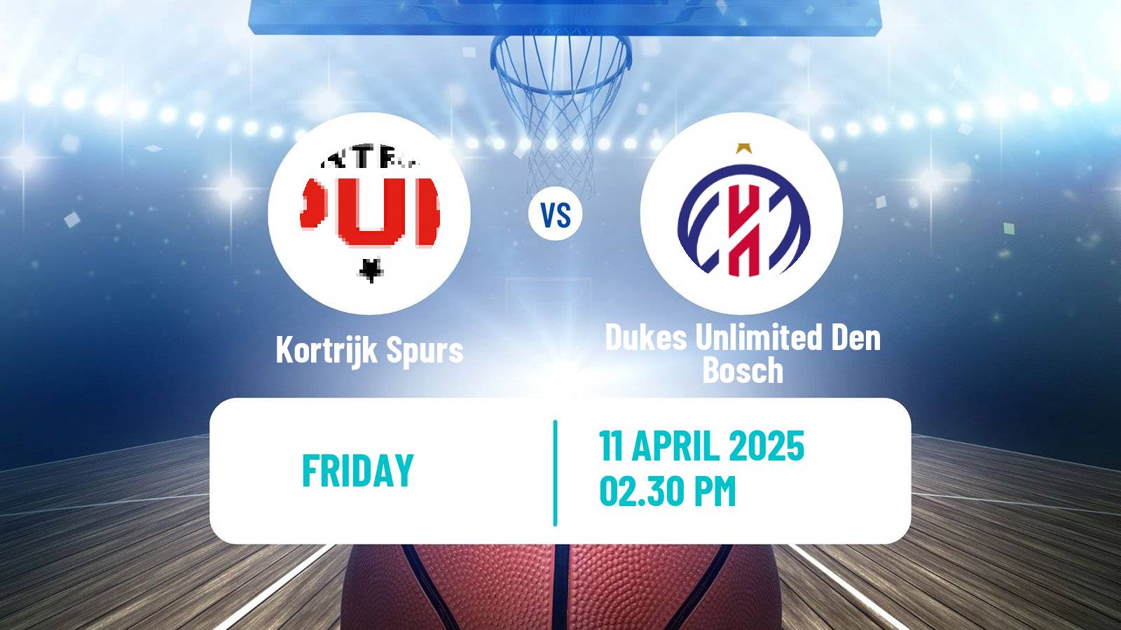 Basketball BNXT League Kortrijk Spurs - Dukes Unlimited Den Bosch