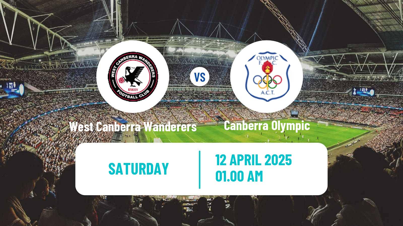 Football Australian Capital Premier League West Canberra Wanderers - Canberra Olympic