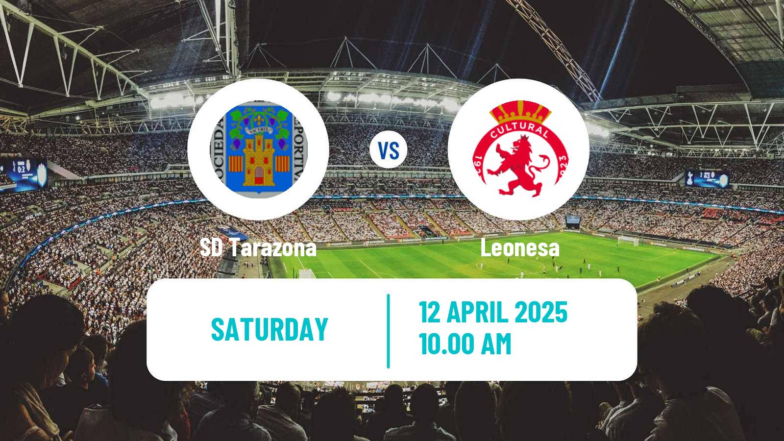 Soccer Spanish Primera RFEF Group 1 Tarazona - Leonesa