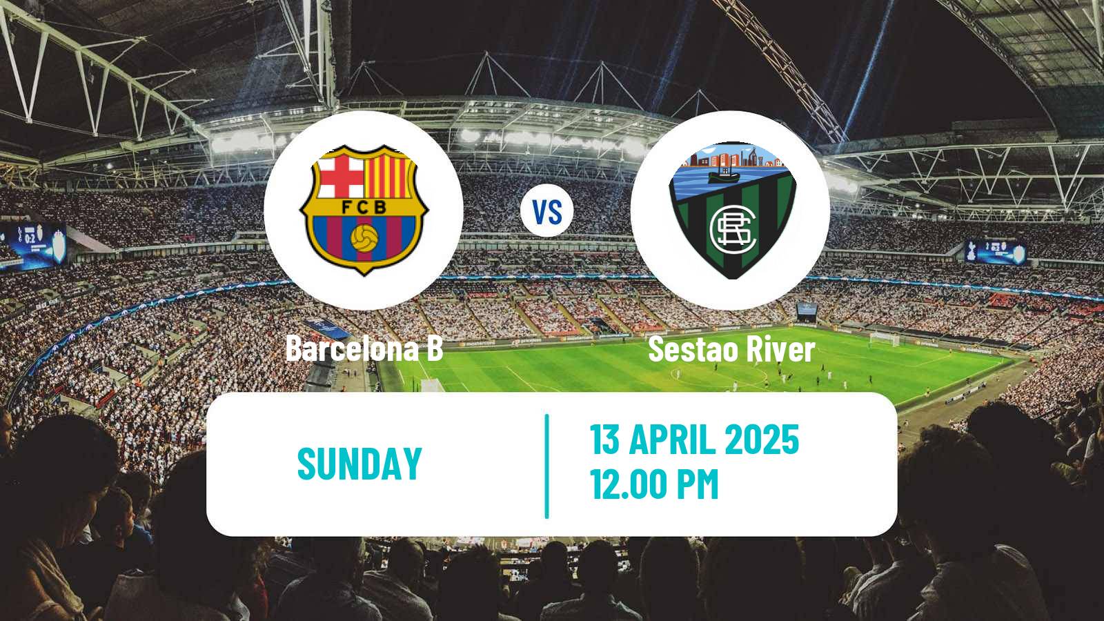 Soccer Spanish Primera RFEF Group 1 Barcelona B - Sestao